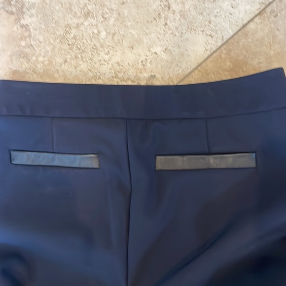 Rebecca Taylor Ava Techy Pants w/ Genuine Leather Insets size 2 - Picture 5 of 8